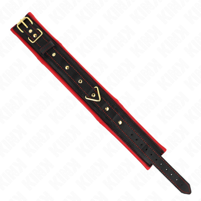 KINK - COLLAR WITH PLAIN FABRIC LEASH ADJUSTABLE 33-48 CM X 5.7 CM - NOCTURNA DESIRES