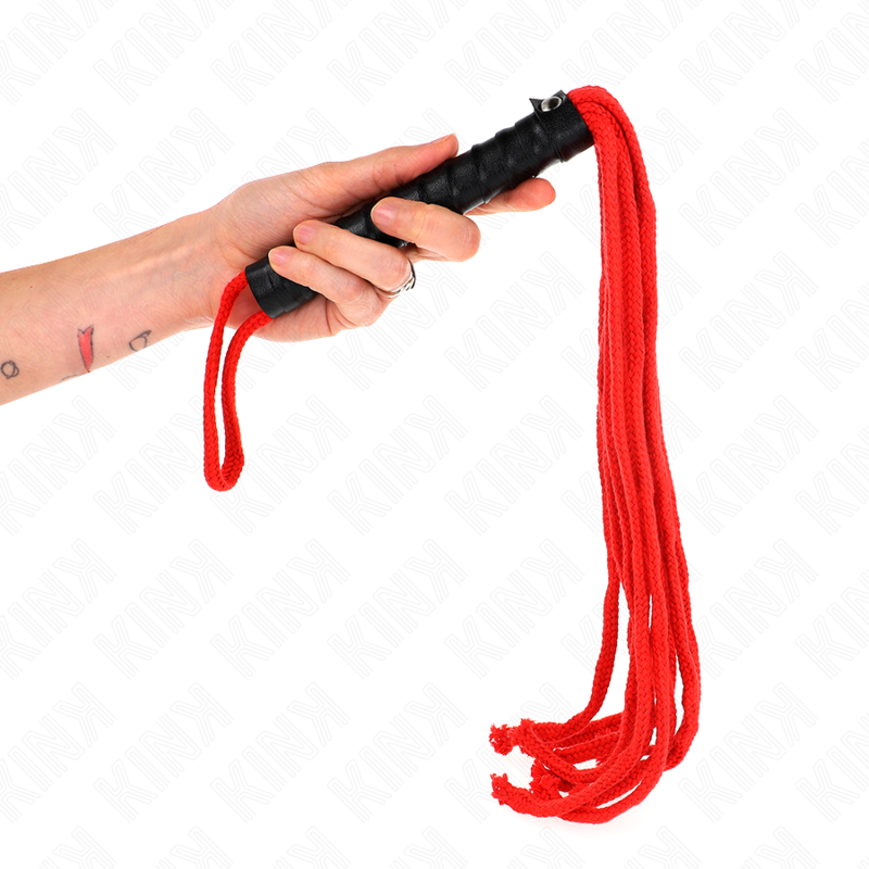 KINK - ROJO ROPE WHIP 56 CM - NOCTURNA DESIRES
