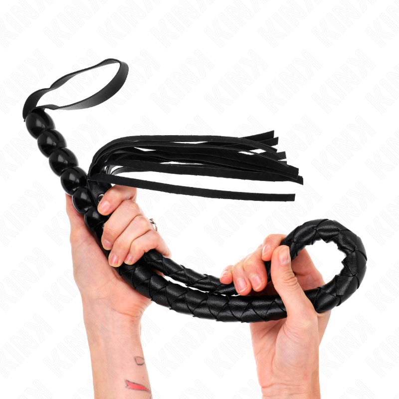 KINK - BEADED SNAKE WHIP 80 CM - NOCTURNA DESIRES