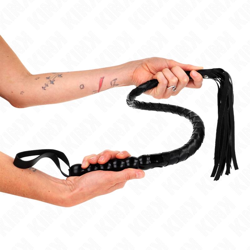 KINK - BEADED SNAKE WHIP 80 CM - NOCTURNA DESIRES
