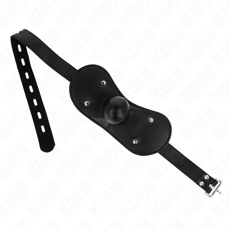 KINK - BALL GAG MOUTH MASK WITH LOCK ADJUSTABLE 42-60 CM - NOCTURNA DESIRES