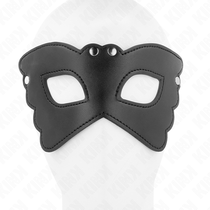 KINK - BUTTERFLY SHAPED LEATHERETTE MASK 20 x 9 CM - NOCTURNA DESIRES