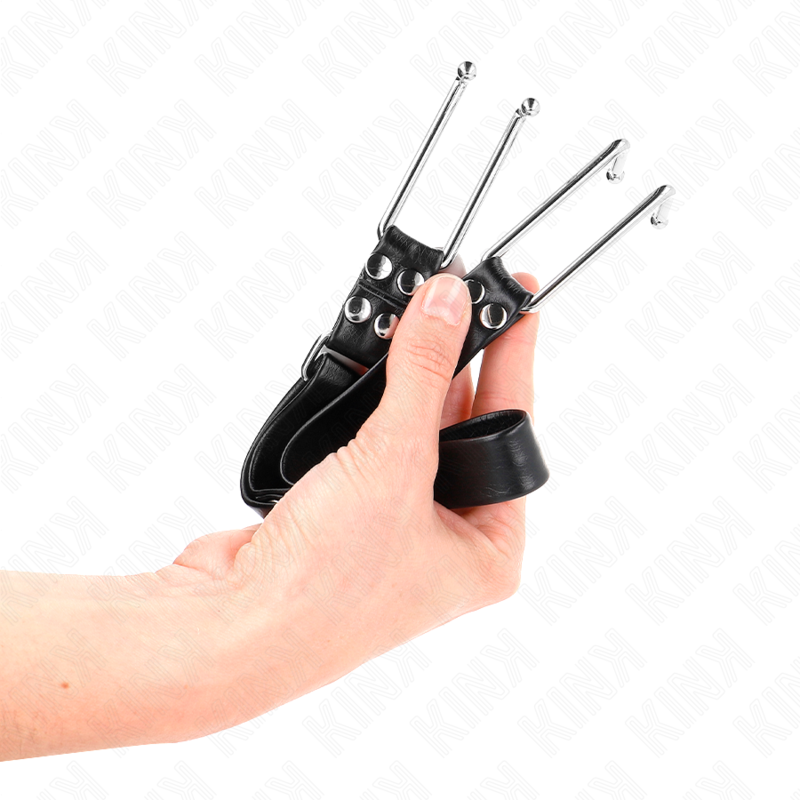 KINK - METAL HOOK GAG ADJUSTABLE 36-52 CM - NOCTURNA DESIRES
