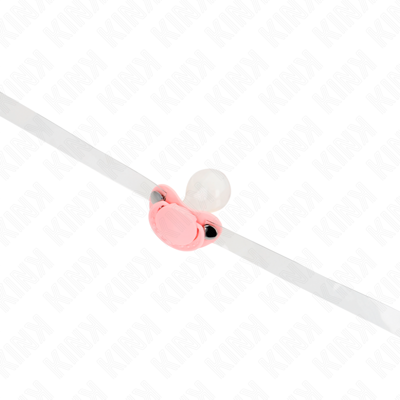 KINK - PINK PACIFIER SHAPED GAG 5.5 x 4 CM ADJUSTABLE 43-60 CM - NOCTURNA DESIRES