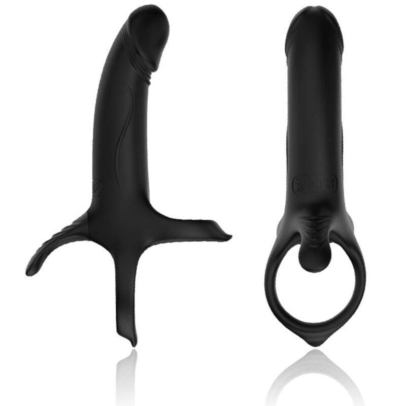 ARMONY - DILDO WITH RING & VIBRATOR BLACK - NOCTURNA DESIRES