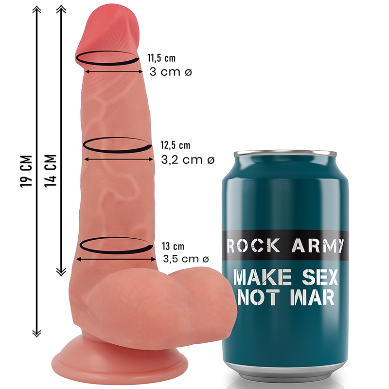 ROCKARMY - LIQUID SILICONE FOX 19 CM -O- 3.2 CM - NOCTURNA DESIRES