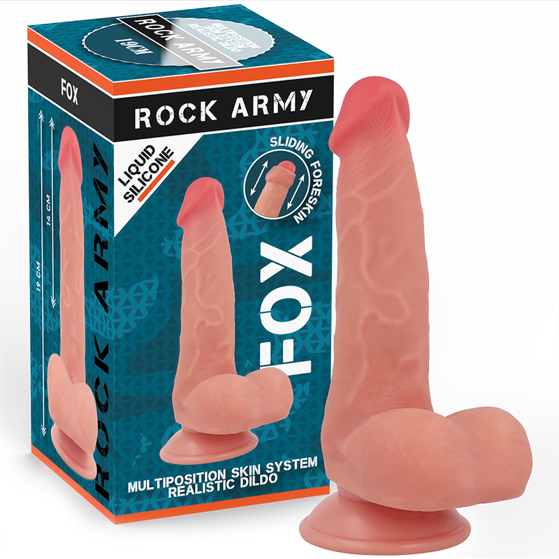 ROCKARMY - LIQUID SILICONE FOX 19 CM -O- 3.2 CM - NOCTURNA DESIRES