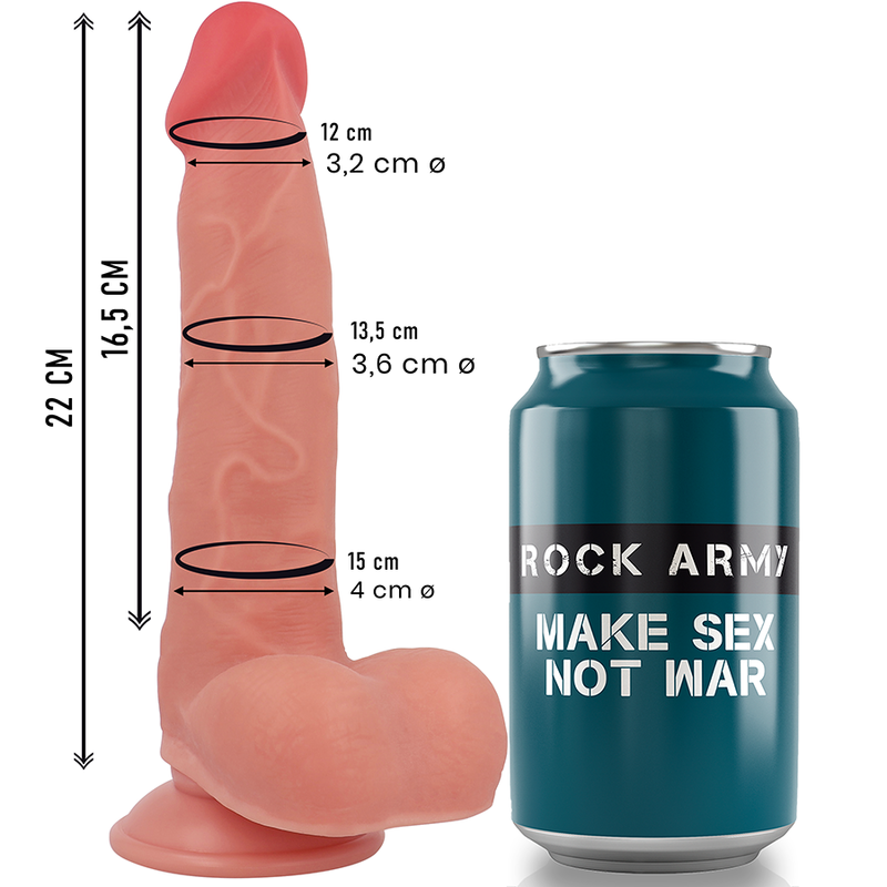 ROCKARMY - LIQUID SILICONE RANGER 22 CM -O- 3.6 CM - NOCTURNA DESIRES