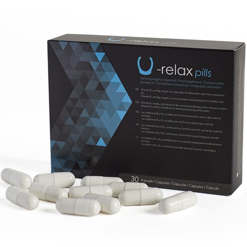 500 COSMETICS - U-RELAX CAPSULES RELAXATION AND ANXIETY REDUCTION - 30 CAPSULES. - NOCTURNA DESIRES