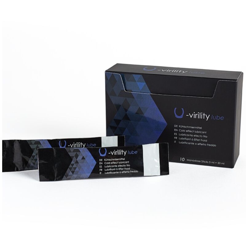 500 COSMETICS - U-VIRILITY LUBE COLD EFFECT LUBRICANT 10 X 5 ML - NOCTURNA DESIRES