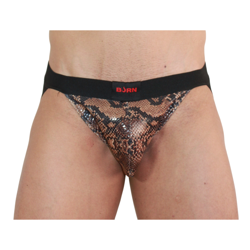 BURN - 002 JOCK SNAKE BLACK L - NOCTURNA DESIRES