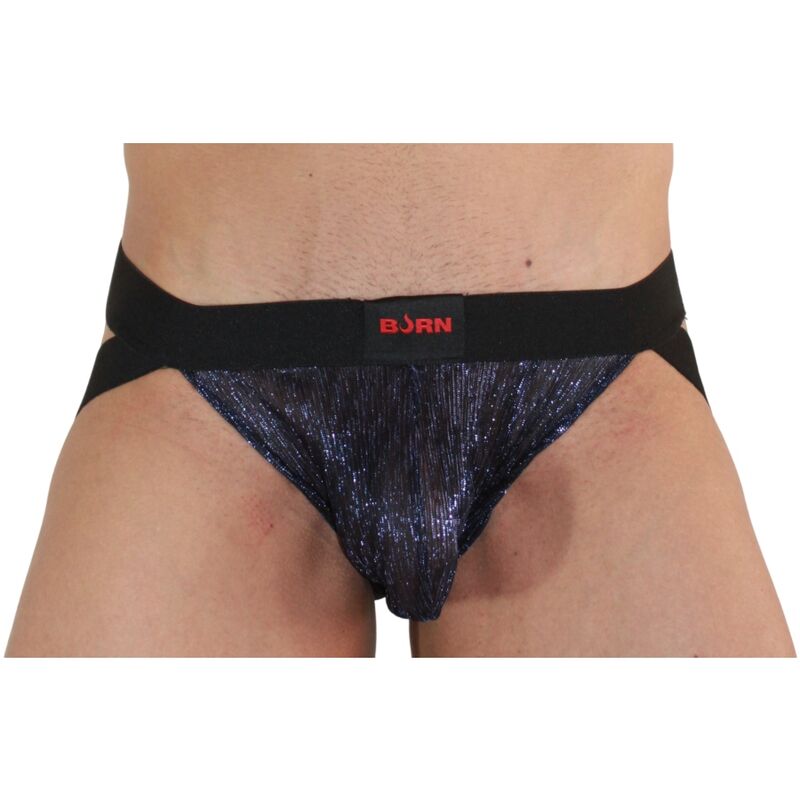 BURN - 006 JOCK SHINY BLUE / BLACK M - NOCTURNA DESIRES