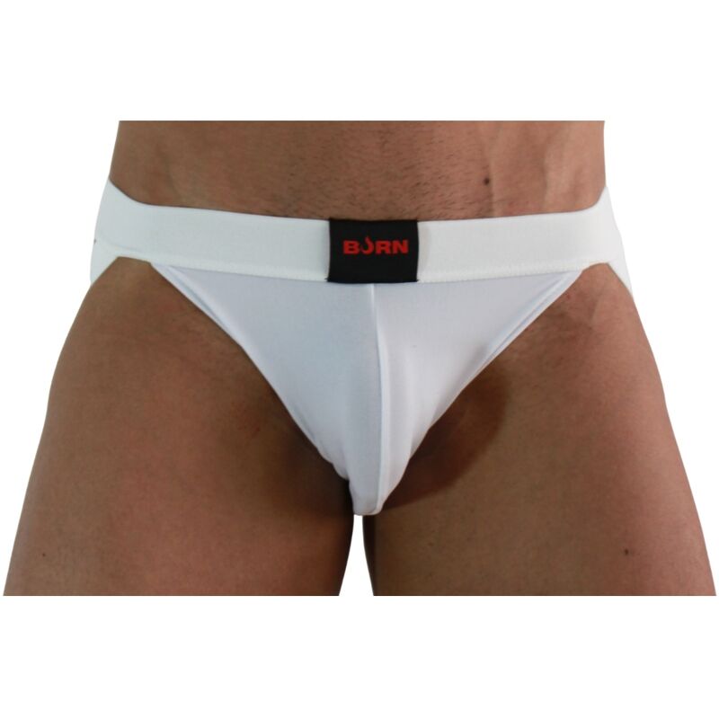 BURN - 007 JOCK LYCRA WHITE L - NOCTURNA DESIRES