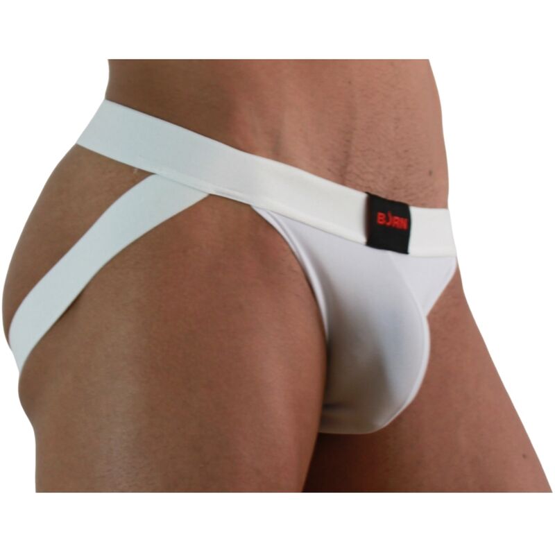 BURN - 007 JOCK LYCRA WHITE XL - NOCTURNA DESIRES