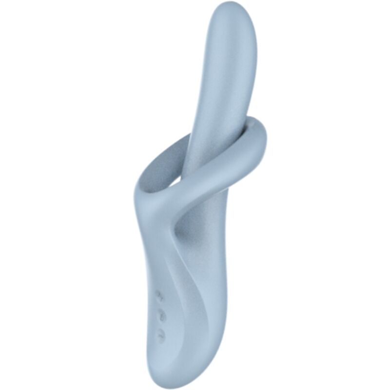 SATISFYER - HEAT FLEX 4 HEAT EFFECT VIBRATOR 12 VIBRATIONS BLUE - NOCTURNA DESIRES