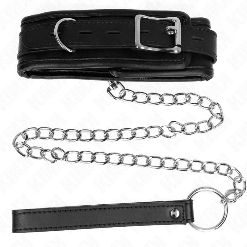KINK - BASIC MODEL COLLAR WITH LEASH 65 CM MODEL 1 53 X 6 CM - NOCTURNA DESIRES