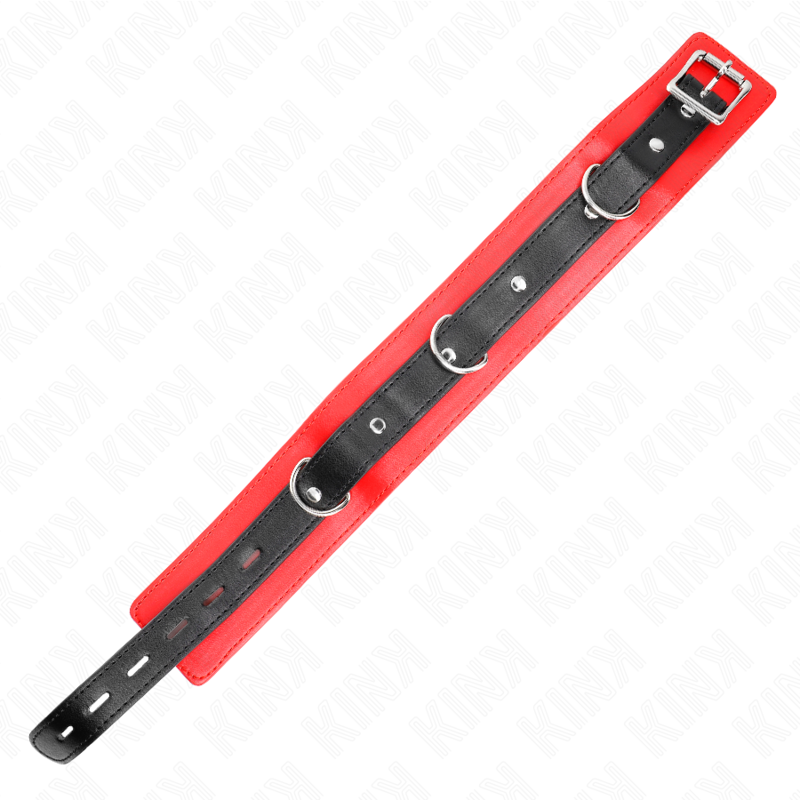 KINK - COLLAR WITH BELT 65 CM WITH STRAP RED 54 X 4.5 CM - NOCTURNA DESIRES