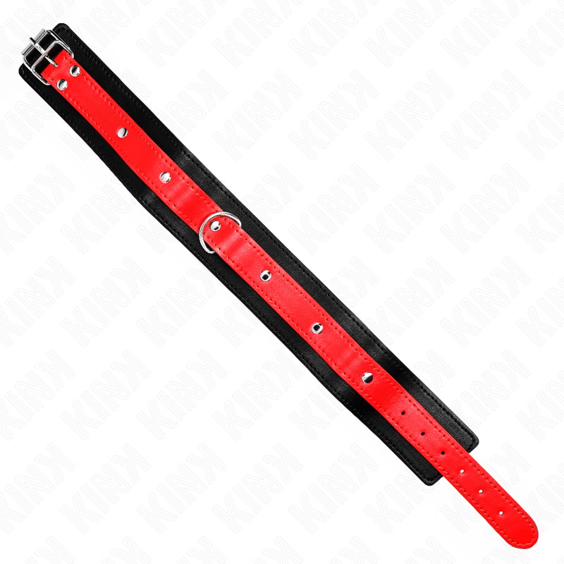 KINK - NECKLACE WITH RED STRAP 65 CM AJUSTABLE 36-43 CM X 5 CM - NOCTURNA DESIRES