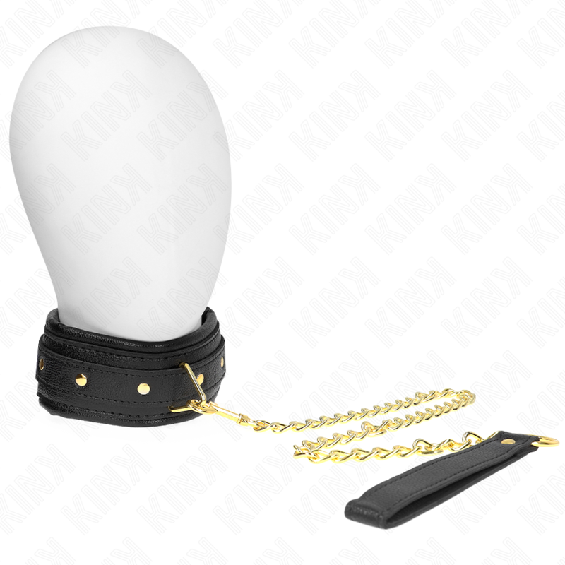 KINK - NECKLACE WITH SPONGE IMITATION LEATHER STRAP MODEL 1 ADJUSTABLE 37-54 CM X 3 CM - NOCTURNA DESIRES