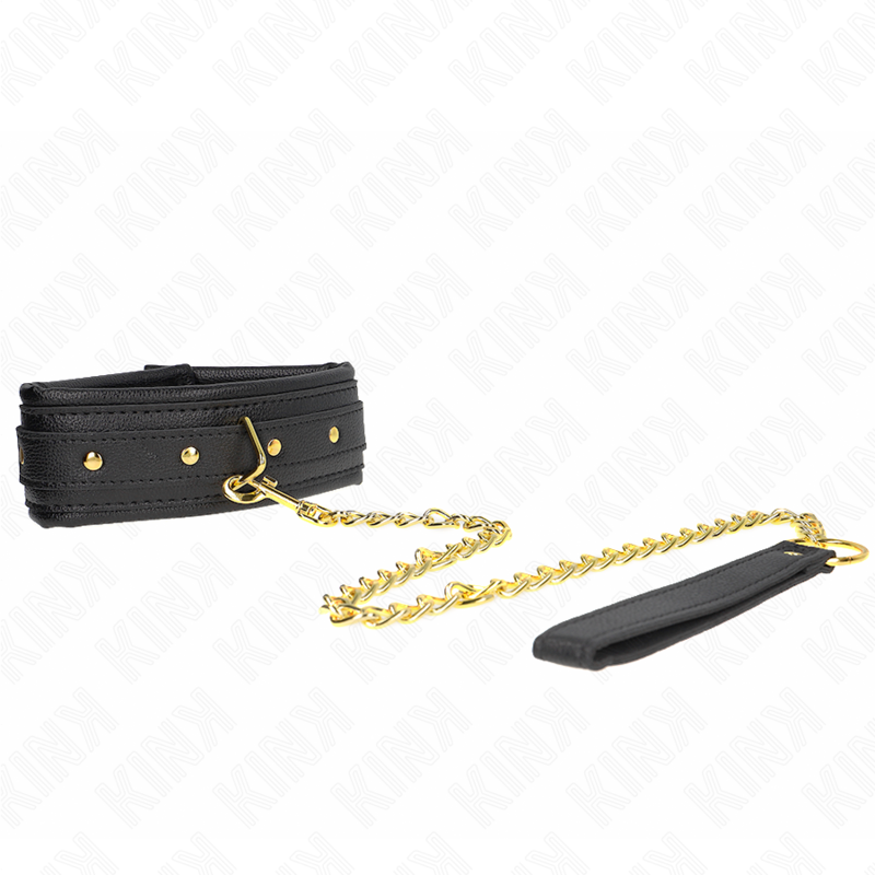 KINK - NECKLACE WITH SPONGE IMITATION LEATHER STRAP MODEL 1 ADJUSTABLE 37-54 CM X 3 CM - NOCTURNA DESIRES