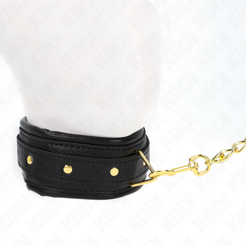 KINK - NECKLACE WITH SPONGE IMITATION LEATHER STRAP MODEL 1 ADJUSTABLE 37-54 CM X 3 CM - NOCTURNA DESIRES