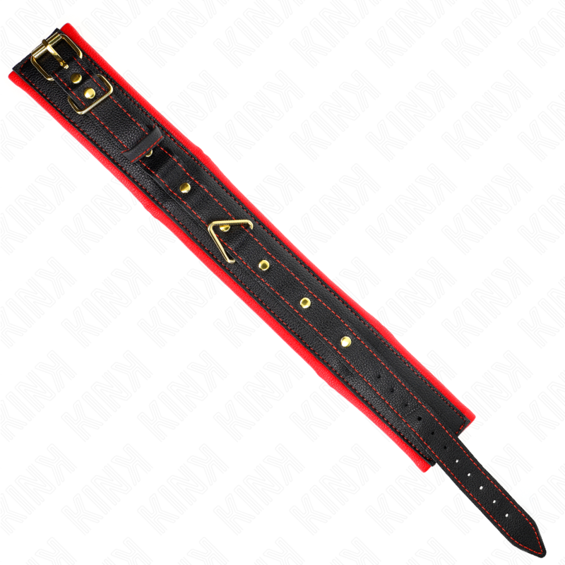 KINK - NECKLACE WITH SPONGE IMITATION LEATHER STRAP MODEL 2 ADJUSTABLE 37-54 CM X 3 CM - NOCTURNA DESIRES