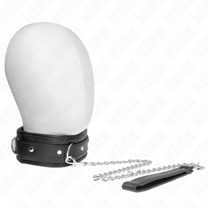 KINK - NECKLACE WITH SPONGE IMITATION LEATHER STRAP MODEL 3 ADJUSTABLE 37-54 CM X 3 CM - NOCTURNA DESIRES