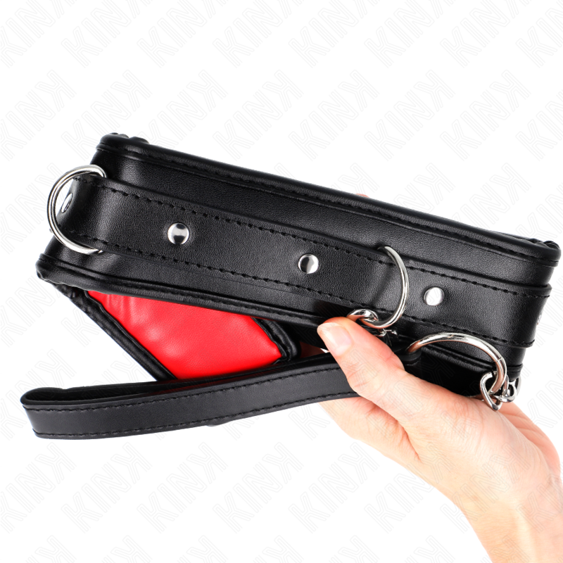 KINK - NECKLACE WITH SPONGE IMITATION LEATHER STRAP MODEL 3 ADJUSTABLE 37-54 CM X 3 CM - NOCTURNA DESIRES
