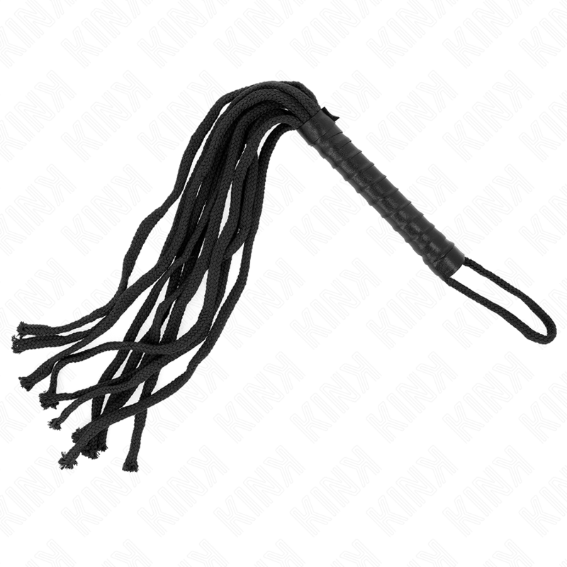 KINK - BLACK ROPE WHIP 56 CM - NOCTURNA DESIRES