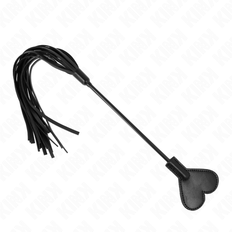 KINK - RANGE WHIP WITH HEART PANDEL 35 CM - NOCTURNA DESIRES