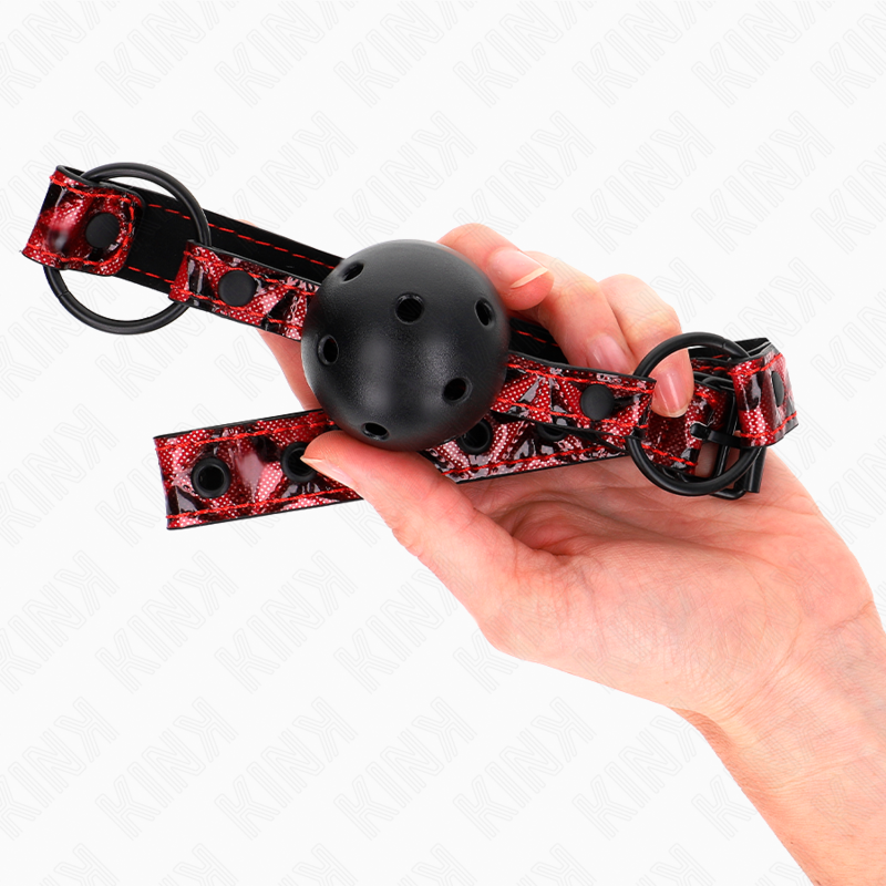 KINK - DIAMOND PATTERN BALL 4.5 CM GAG MODEL 2 64.5 CM ADJUSTABLE 42-60 CM - NOCTURNA DESIRES