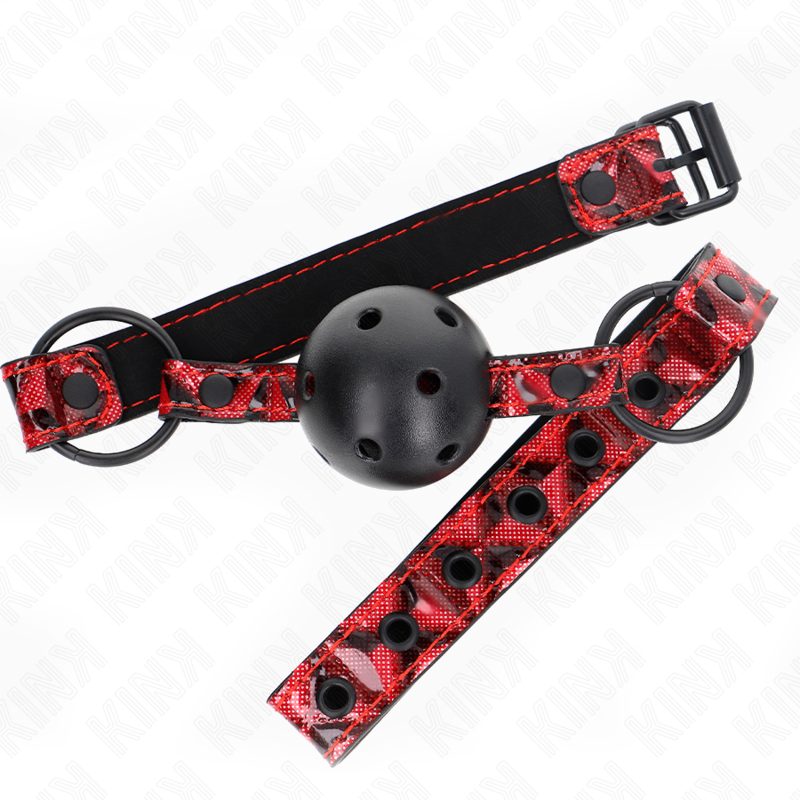 KINK - DIAMOND PATTERN BALL 4.5 CM GAG MODEL 2 64.5 CM ADJUSTABLE 42-60 CM - NOCTURNA DESIRES