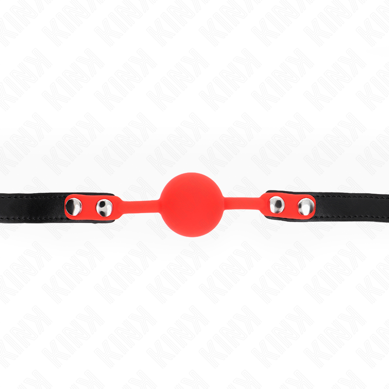 KINK - SILICONE BALL 4 CM GAG WITH LOCK 60 x 2 CM - NOCTURNA DESIRES