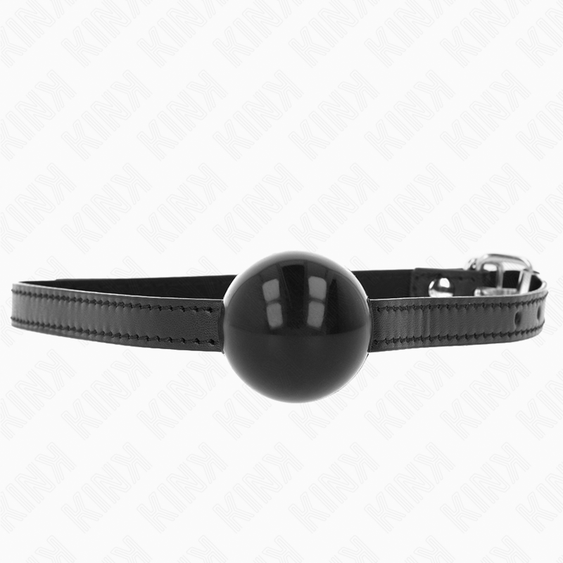 KINK - BLACK SINGLE SOLID BALL 4 CM GAG 65 x 1.5 CM - NOCTURNA DESIRES