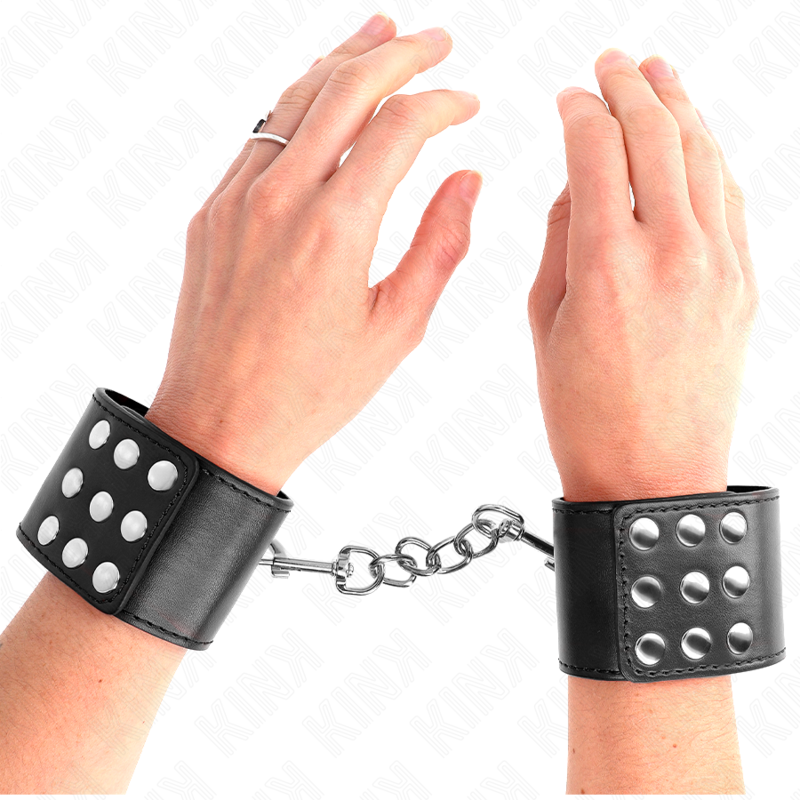 KINK - WRIST RESTRAINTS WITH SNAP FASTEN BLACK ADJUSTABLE 19-24 CM X 5.5 CM - NOCTURNA DESIRES