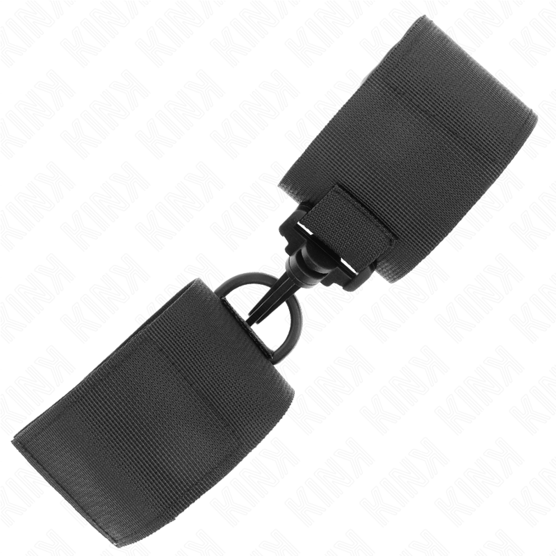 KINK - NYLON WRIST RESTRAINTS BLACK - NOCTURNA DESIRES