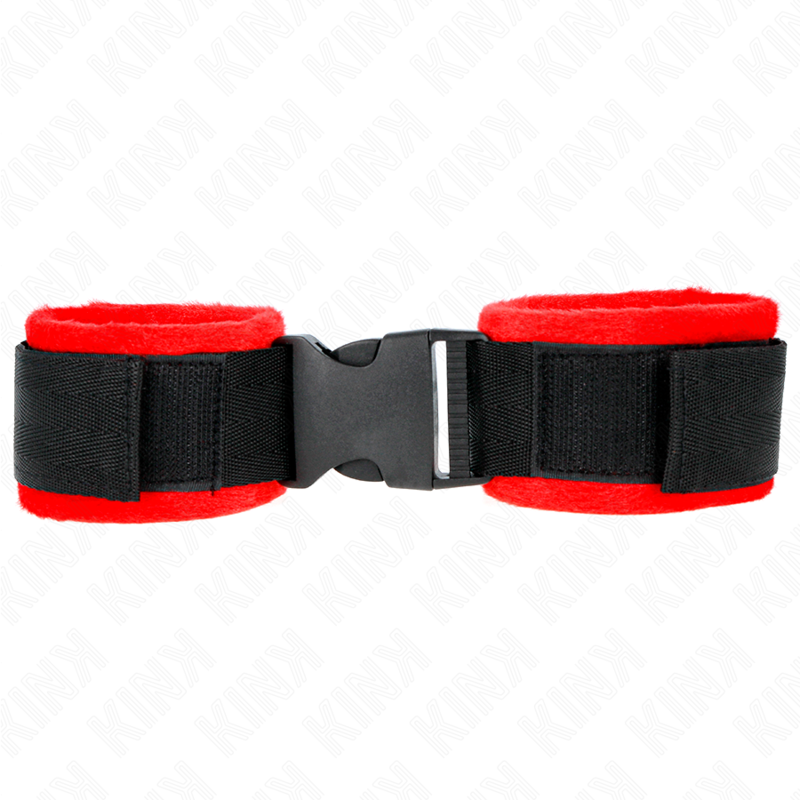 KINK - NYLON BIND HOOK&LOOP WRIST RESTRAINTS BLACK MODEL 1 AJDUSTABLE 25-35 CM X 6 CM - NOCTURNA DESIRES