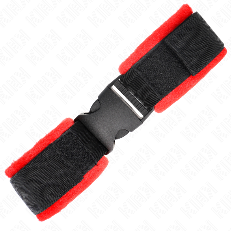 KINK - NYLON BIND HOOK&LOOP WRIST RESTRAINTS BLACK MODEL 1 AJDUSTABLE 25-35 CM X 6 CM - NOCTURNA DESIRES