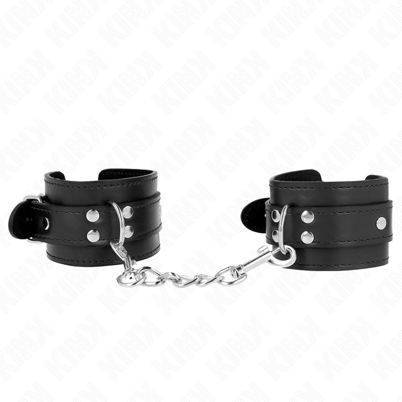 KINK - SIMPLE WRIST RESTRAINTS BLACK ADJUSTABLE 20-23 CM X 5.5 CM - NOCTURNA DESIRES