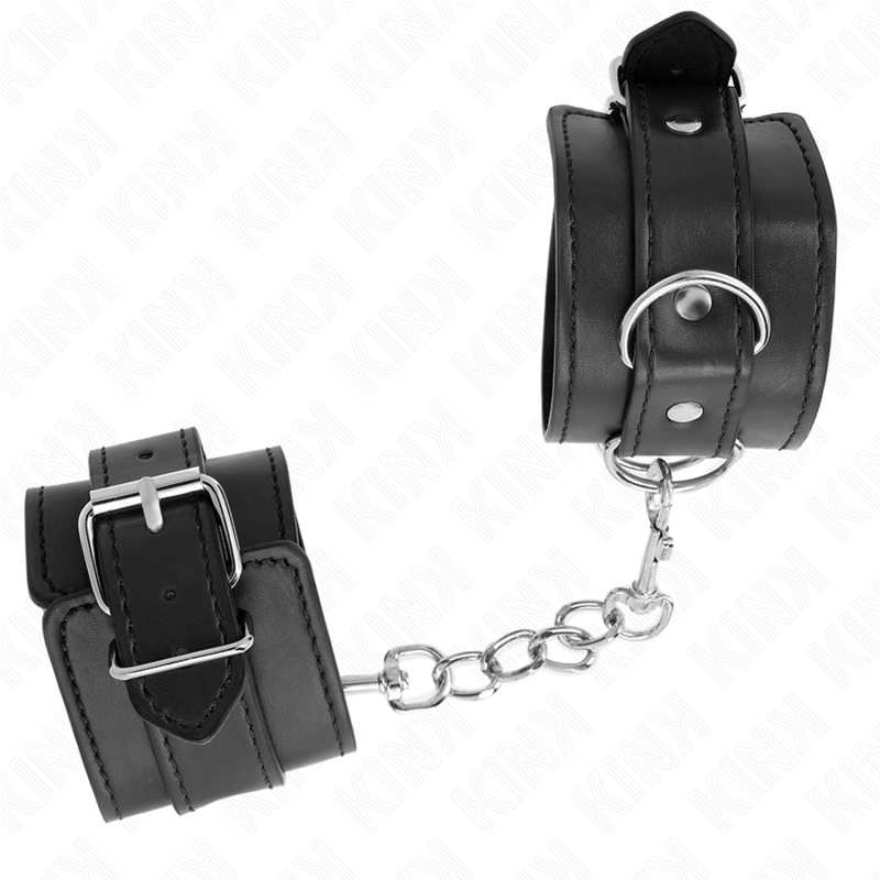 KINK - SIMPLE WRIST RESTRAINTS BLACK ADJUSTABLE 20-23 CM X 5.5 CM - NOCTURNA DESIRES