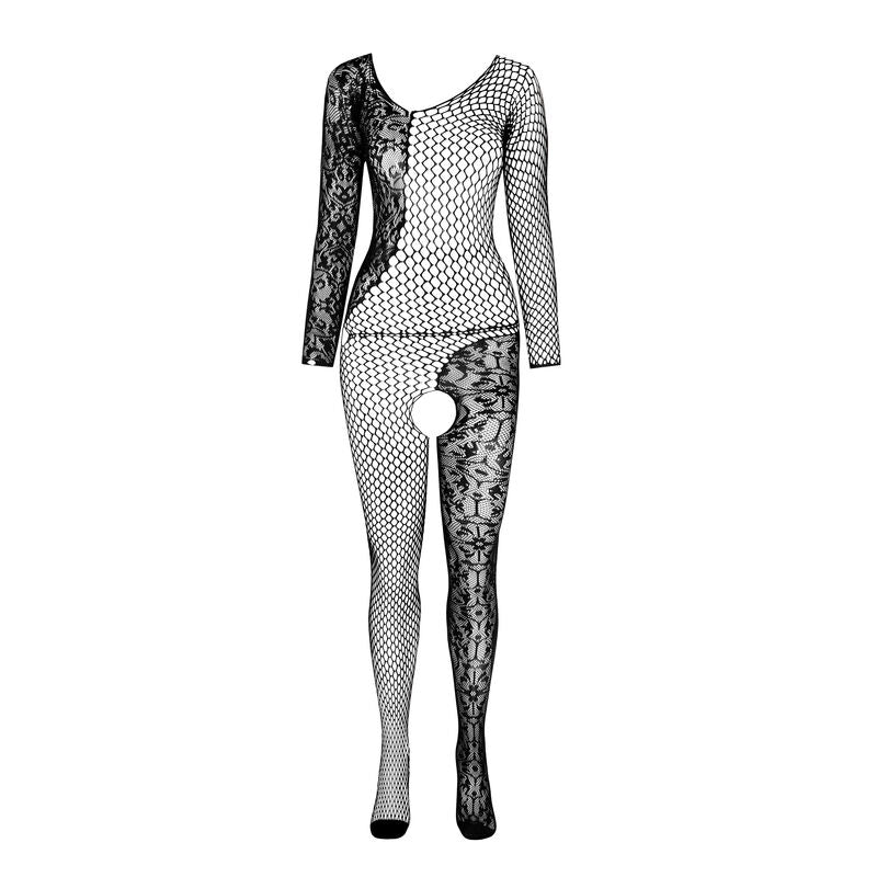 PASSION - BS 107 BODYSTOCKING RED ONE SIZE - NOCTURNA DESIRES