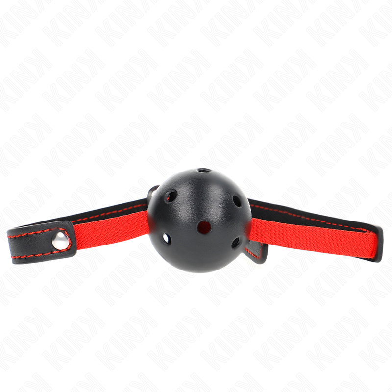 KINK - HOLLOW HARD MOUTH 4.5 CM GAG WITH ELASTIC BELT 56 x 1.5 CM - NOCTURNA DESIRES