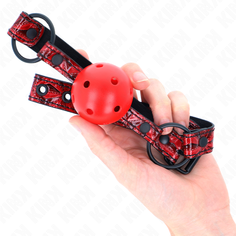 KINK - DIAMOND PATTERN BALL 4.5 CM GAG MODEL 1 64.5 CM ADJUSTABLE 42-60 CM - NOCTURNA DESIRES