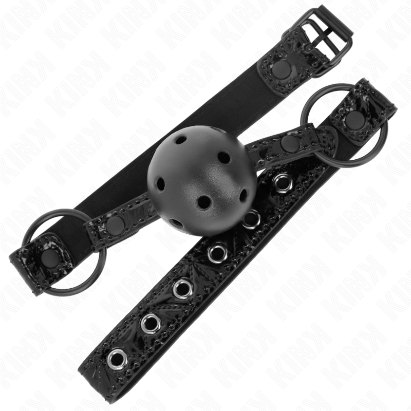 KINK - DIAMOND PATTERN BALL 4.5 CM GAG MODEL 3 64.5 CM ADJUSTABLE 42-60 CM - NOCTURNA DESIRES