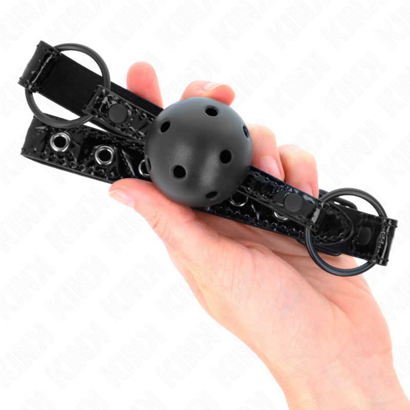 KINK - DIAMOND PATTERN BALL 4.5 CM GAG MODEL 3 64.5 CM ADJUSTABLE 42-60 CM - NOCTURNA DESIRES