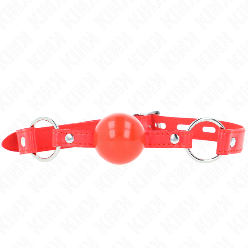 KINK - TPE BALL 4 CM GAG WITH ROJO LOCK 60 x 2 CM - NOCTURNA DESIRES