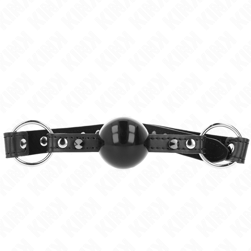 KINK - BALL 4 CM GAG WITH TIP RIVET AND SNAP LOCK 65 x 2 CM - NOCTURNA DESIRES