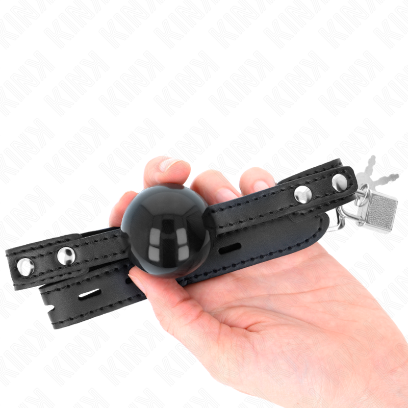 KINK - SOFT TPE BALL 4 CM GAG MODEL 3 60 x 2 CM ADJUSTABLE 37-52 CM - NOCTURNA DESIRES