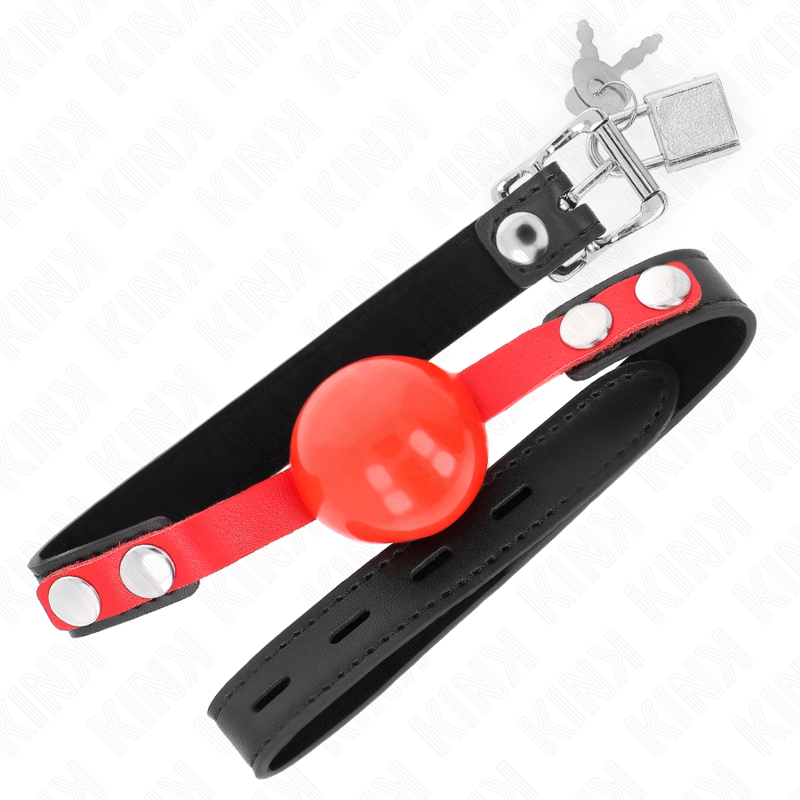 KINK - SOFT TPE BALL 4 CM GAG MODEL 4 60 x 2 CM ADJUSTABLE 37-52 CM - NOCTURNA DESIRES