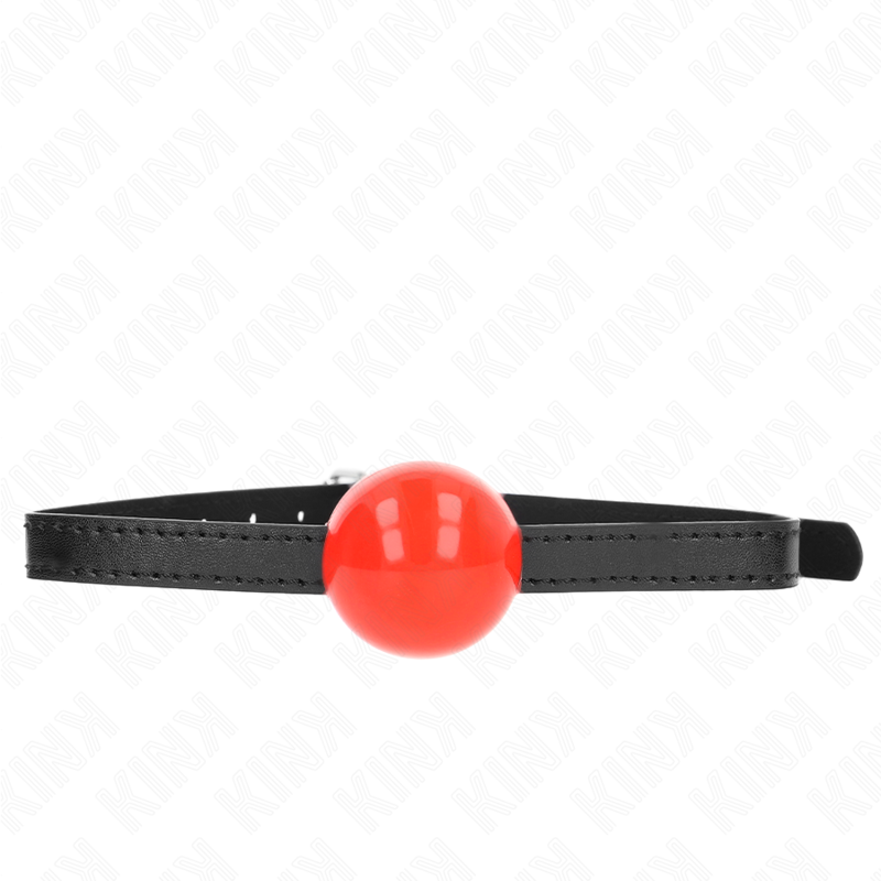 KINK - RED SINGLE SOLID BALL 4 CM GAG 65 x 1.5 CM - NOCTURNA DESIRES